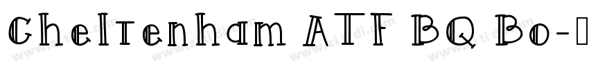 Cheltenham ATF BQ Bo字体转换